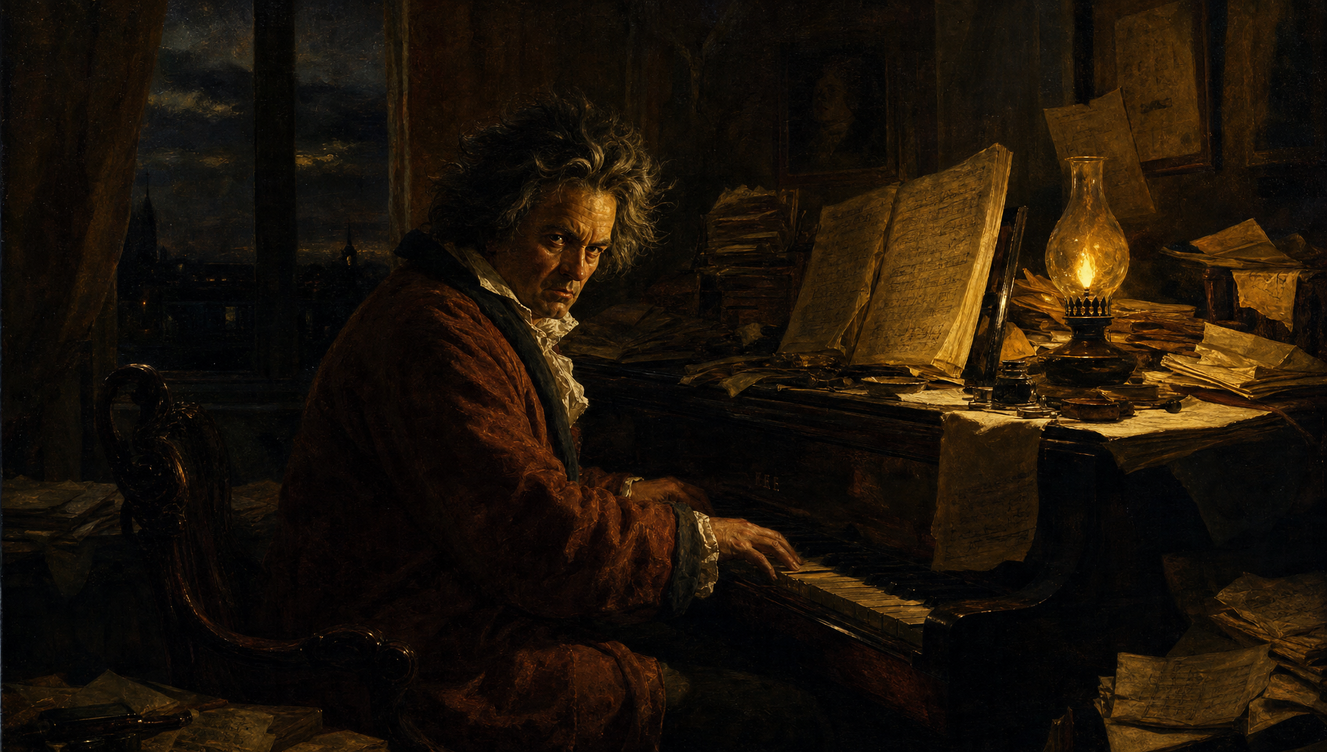 Beethoven Composing the Hammerklavier Sonata — still 1