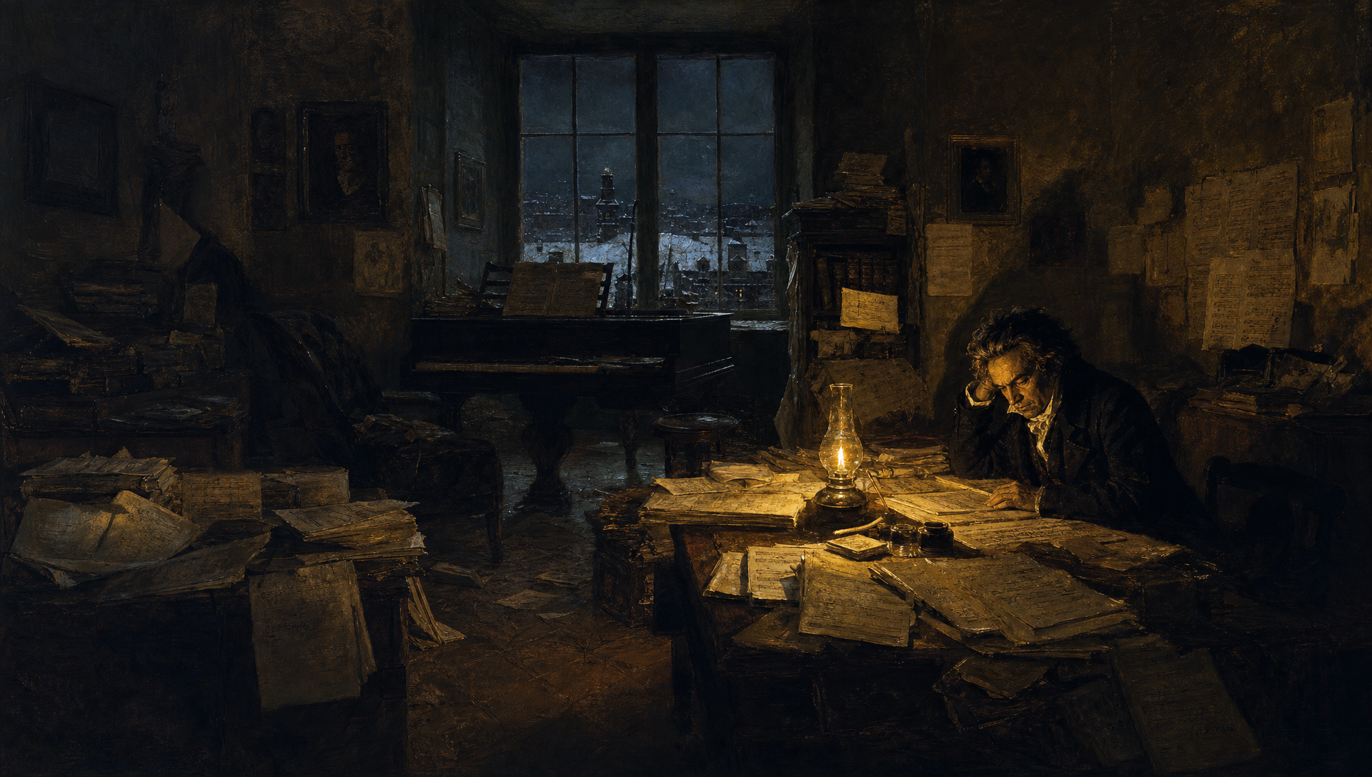 Beethoven Composing the Hammerklavier Sonata — still 4
