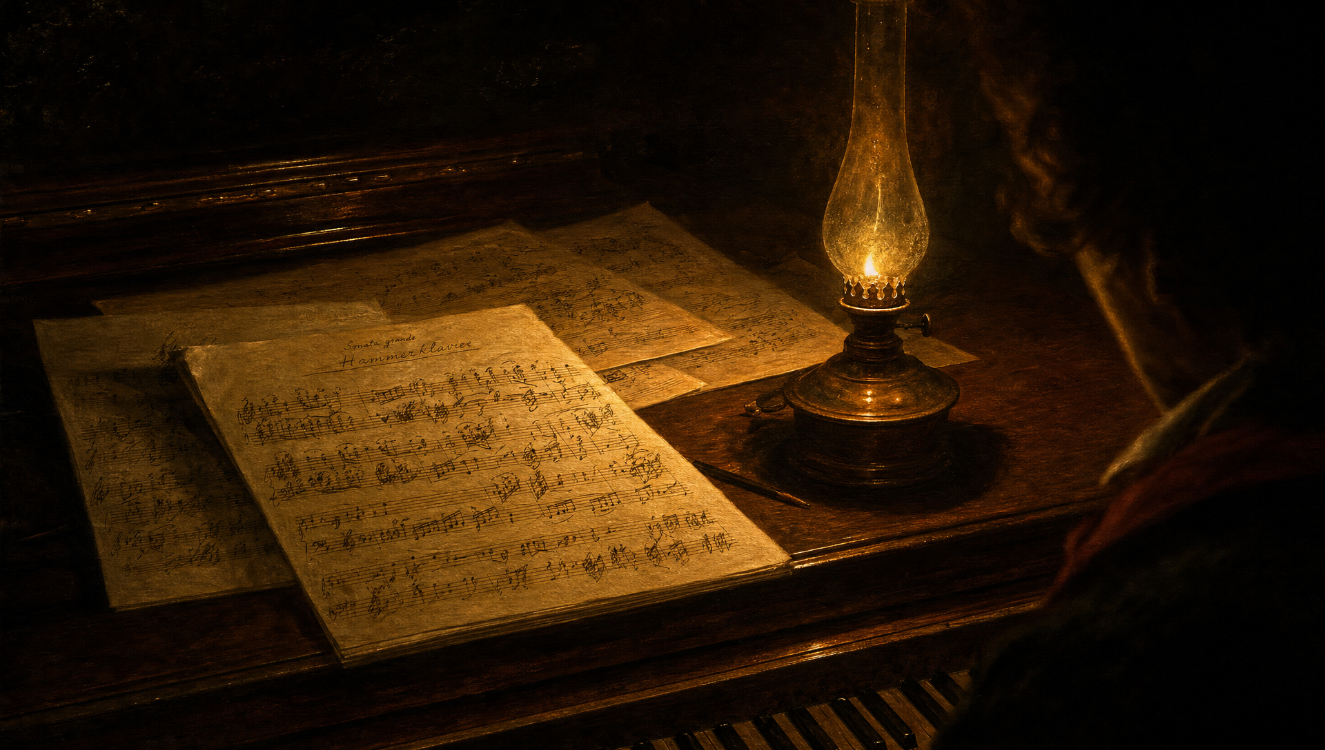 Beethoven Composing the Hammerklavier Sonata — still 5