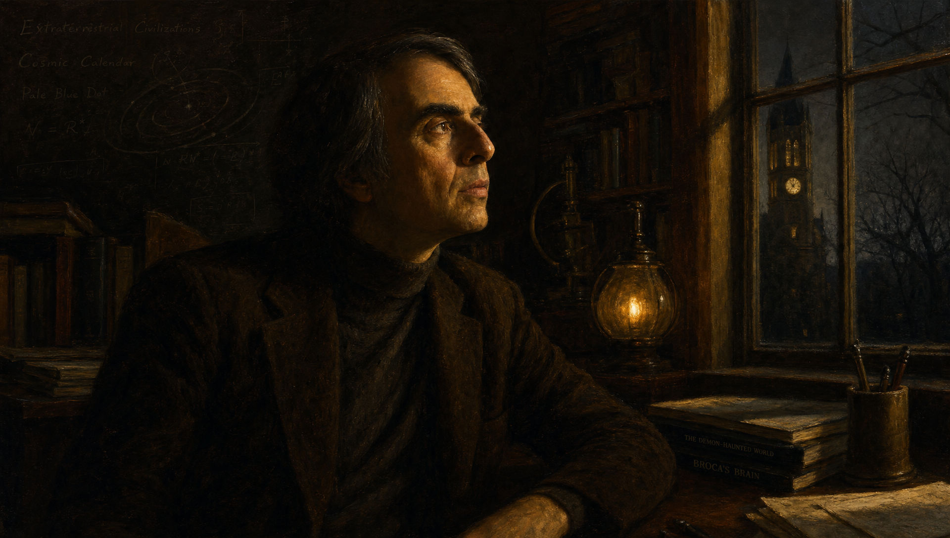 Carl Sagan at Cornell, Calculating the Last Seconds of the Year — still 3