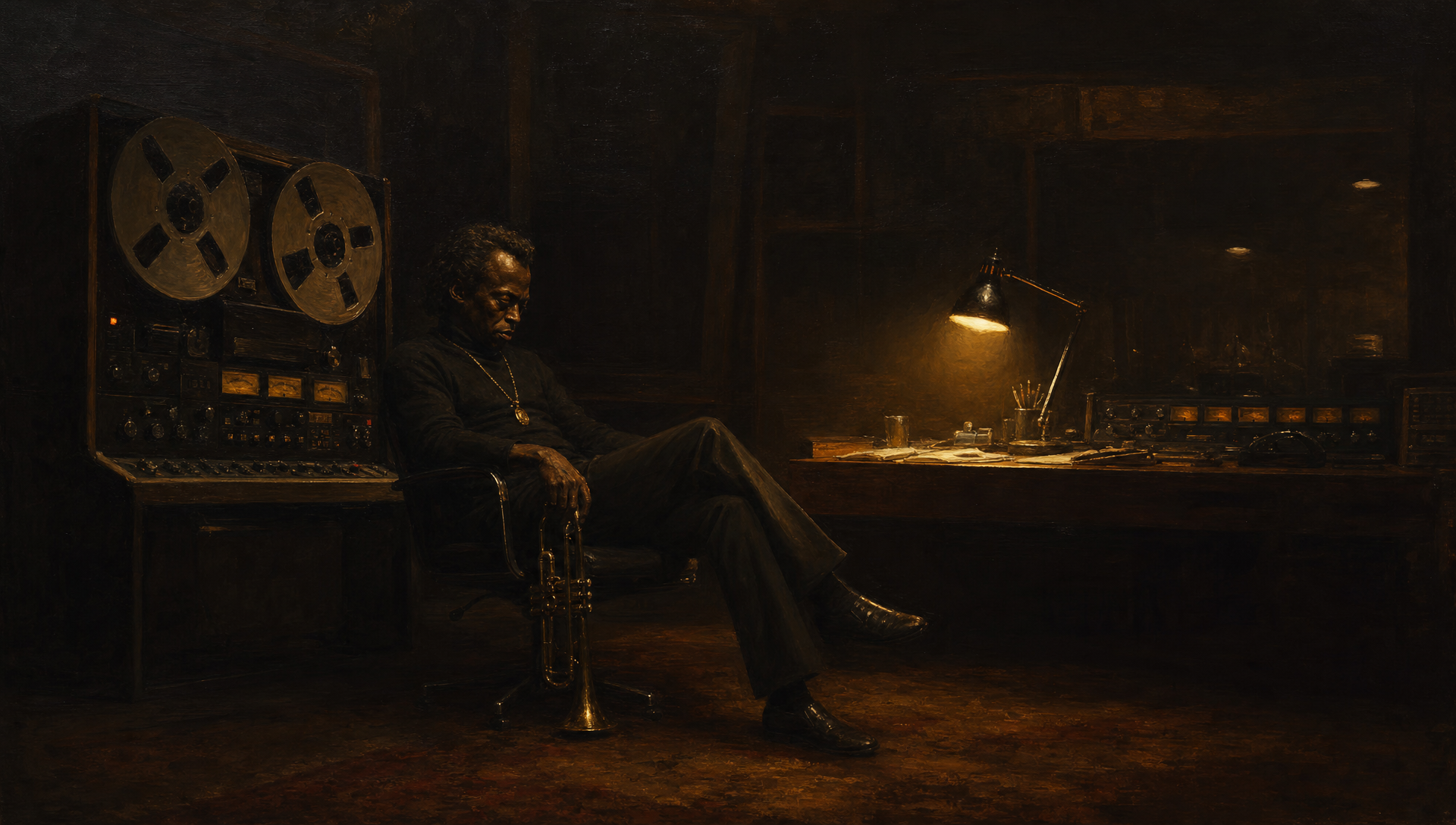 Miles at Columbia, Listening Back to Kind of Blue — still 4
