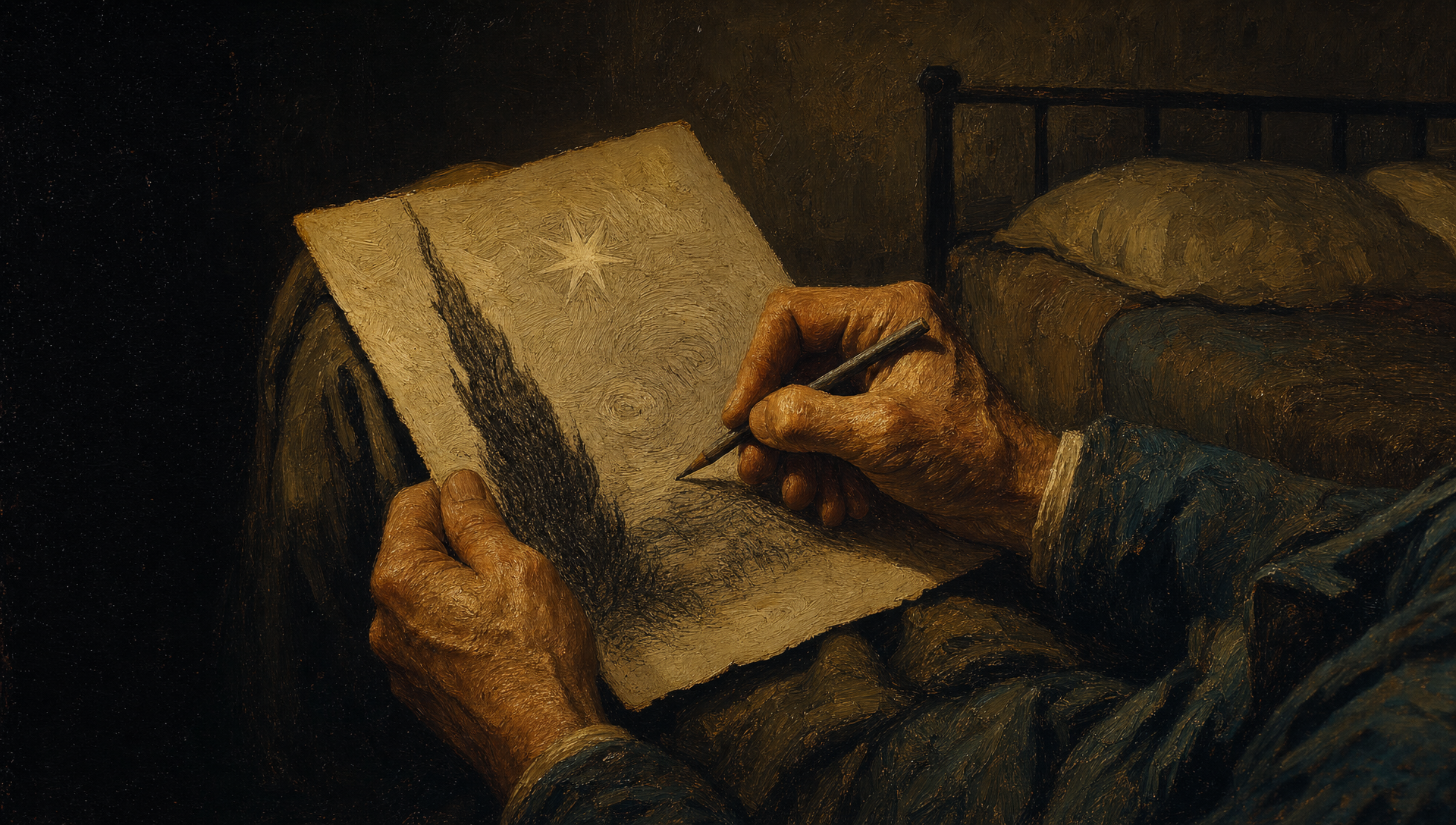 Van Gogh in the Asylum, the Night Before Starry Night — still 2